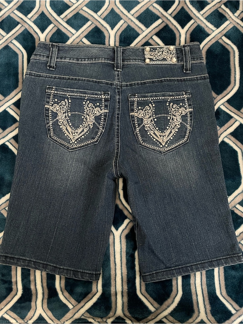 Style & Co. Dark Blue Denim Bermuda Shorts
